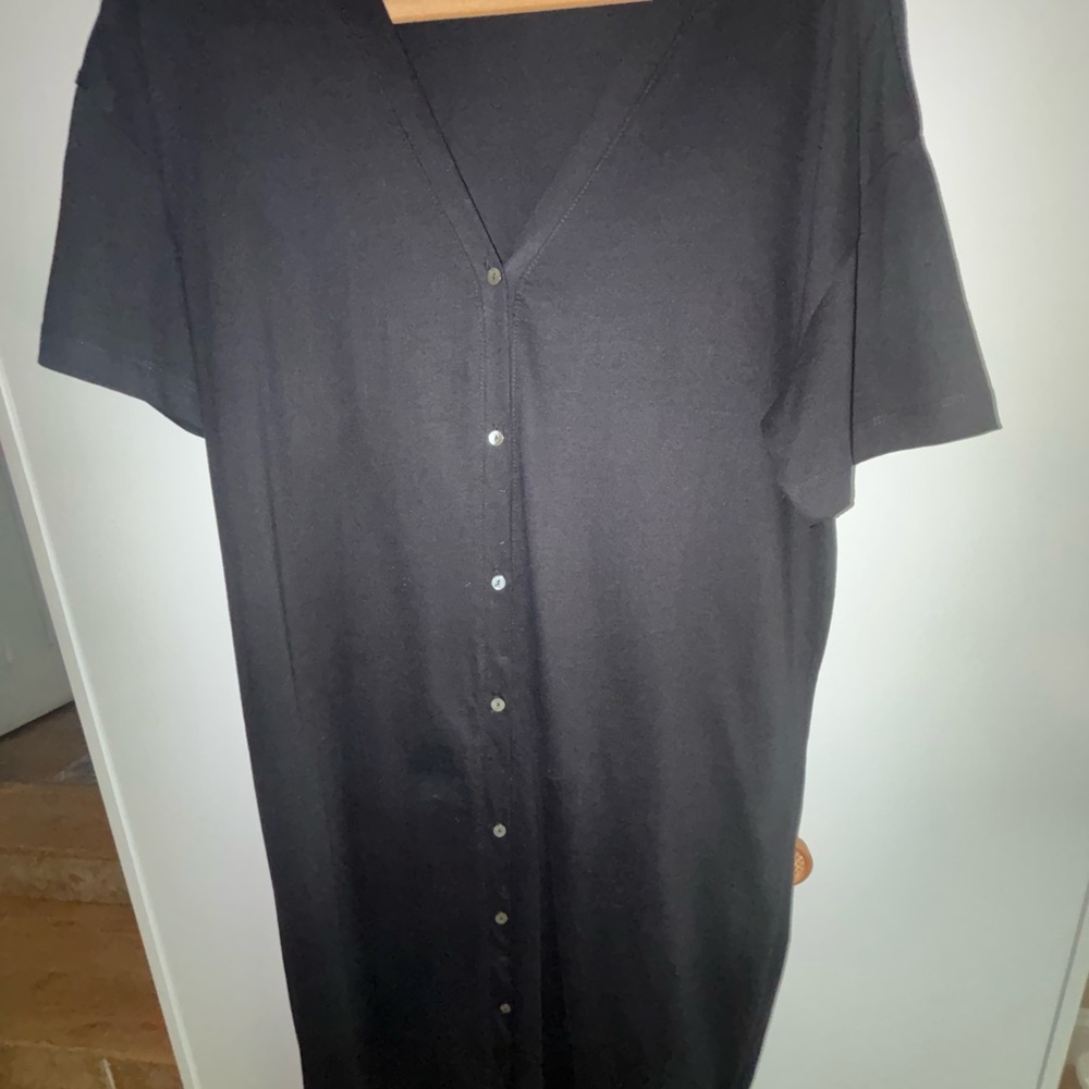 H&M Black button up dress